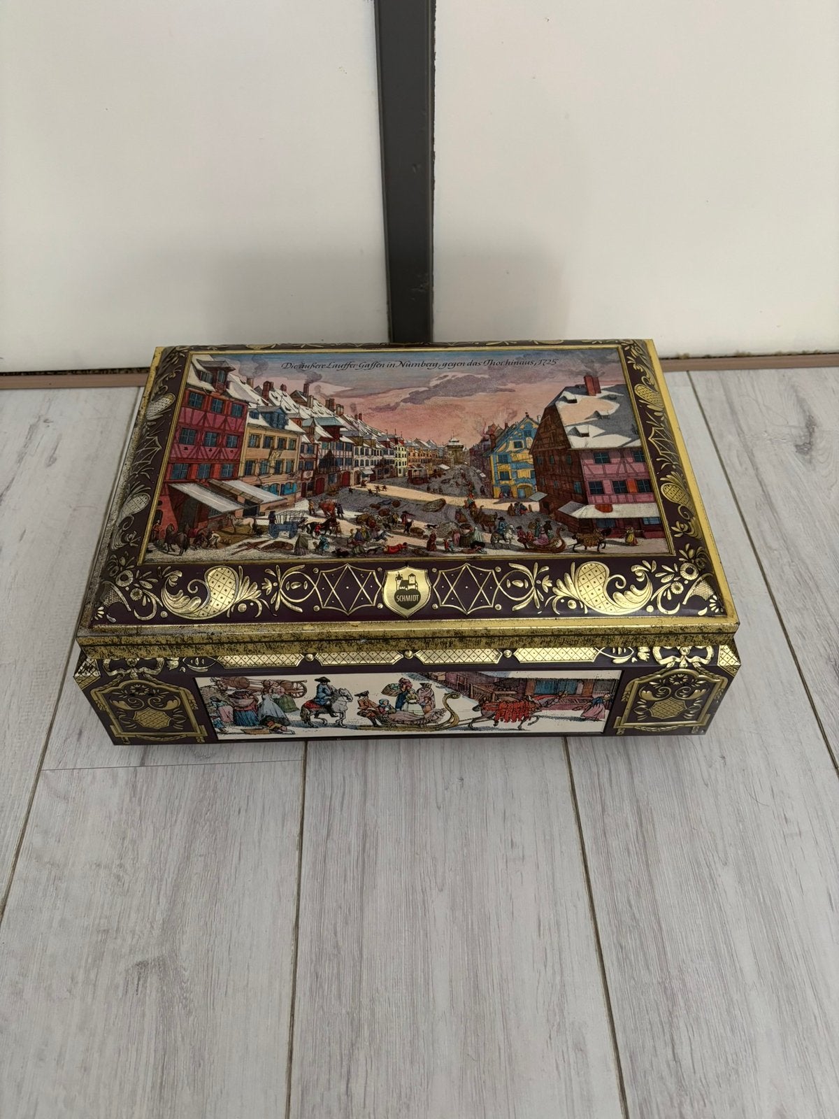 Vintage Lebkuchen Schmidt blik, Ophalen of Verzenden, Zo goed als nieuw, Overige