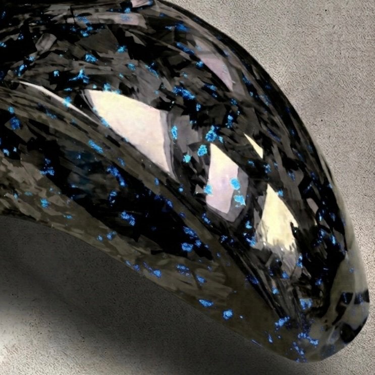 Forged carbon blauw voorspatbord vespa sprint/primavera, Ophalen of Verzenden