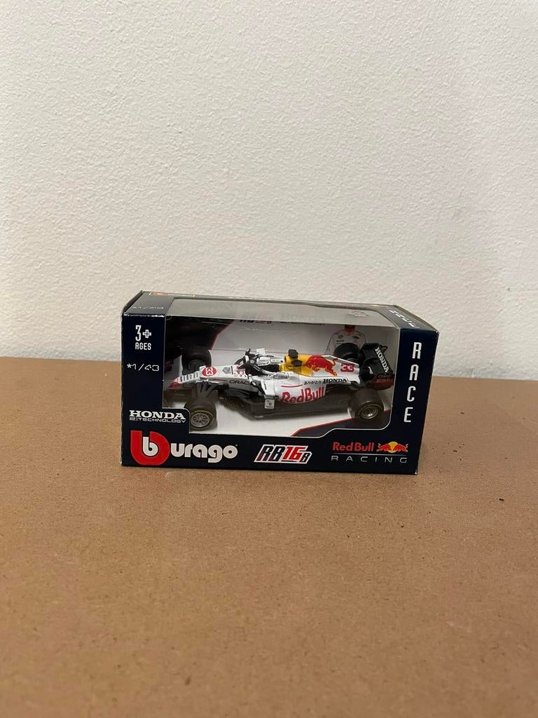 Max Verstappen Red Bull Racing schaalmodel Arrigato wit, Ophalen of Verzenden, Zo goed als nieuw, Formule 1