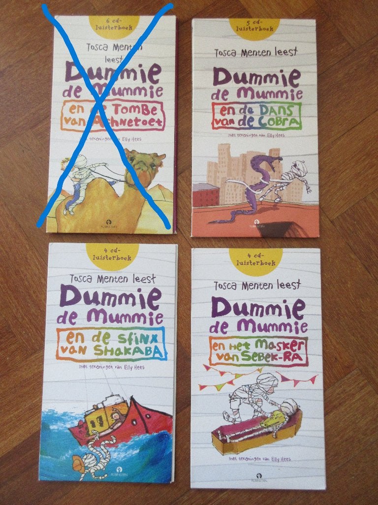 3 x luisterboek Dummie de Mummie, Ophalen of Verzenden, Cd, Kind