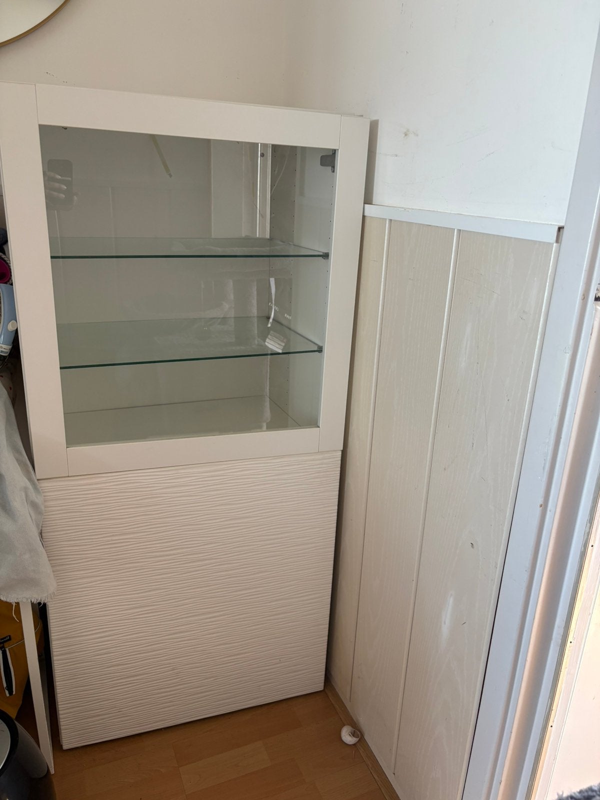Gebruikte Vitrinekast, Huis en Inrichting, Kasten | Vitrinekasten, Ophalen, Met plank(en), Minder dan 50 cm, Gebruikt