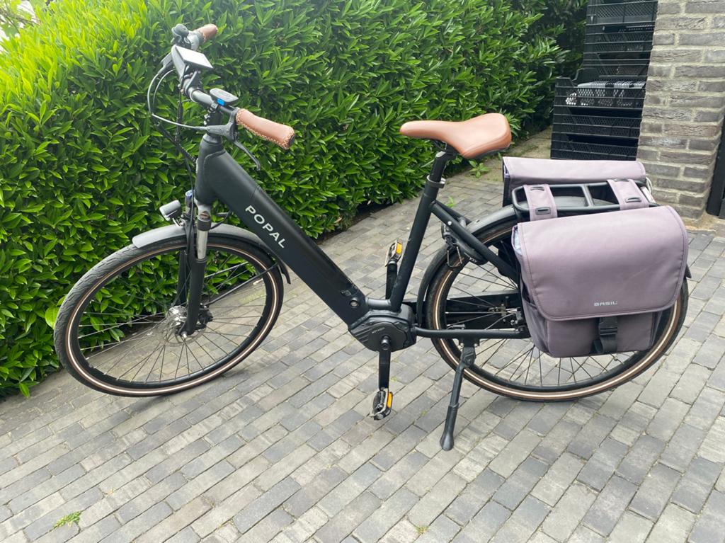 Popal elektrische fiets dames, Gebruikt, 51 tot 55 cm, 50 km per accu of meer, Ophalen