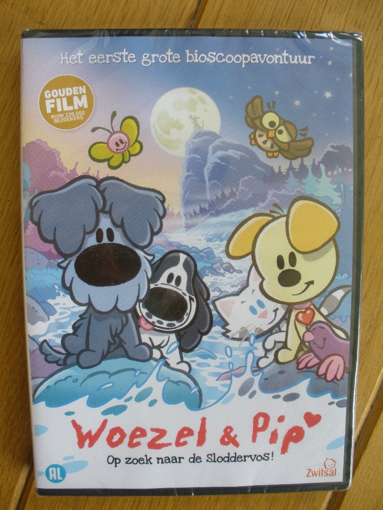 DVD Woezel & Pip - Op zoek naar de Sloddervos, Alle leeftijden, Ophalen of Verzenden, Zo goed als nieuw