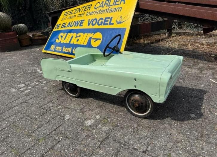Vintage Trapauto / Loopauto - Mintgroen AMF, Ophalen