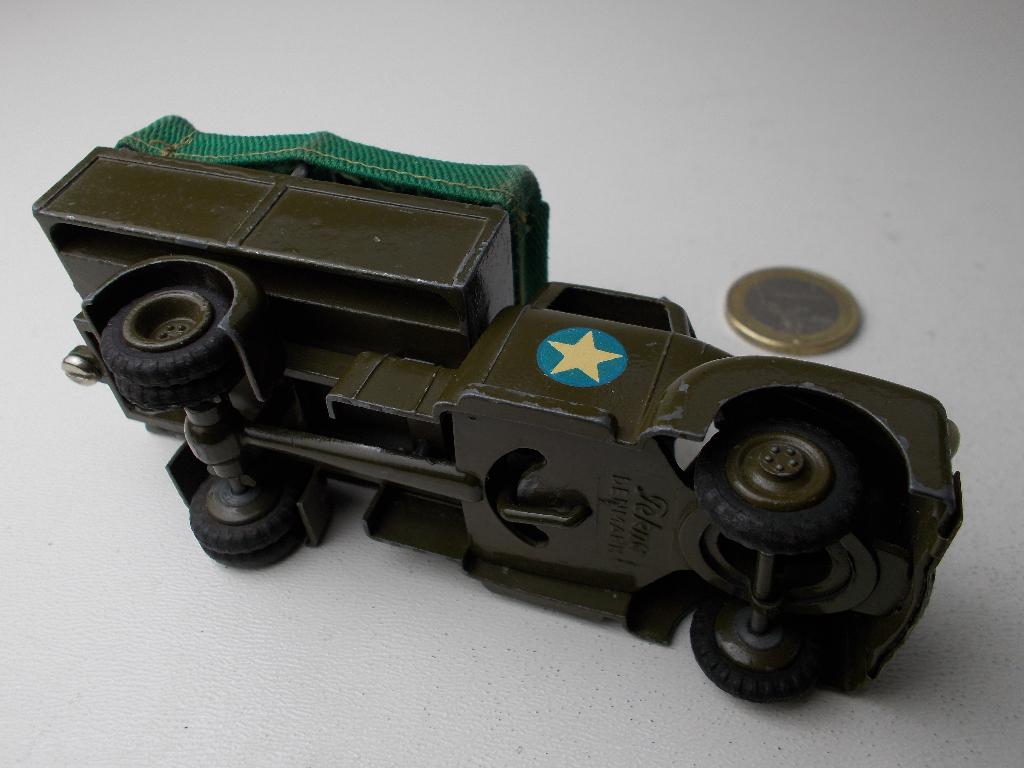1955 Tekno Denmark 951 DODGE COVERED ARMY TRUCK I.g.st., Ophalen of Verzenden, Zo goed als nieuw, Bus of Vrachtwagen, Overige merken