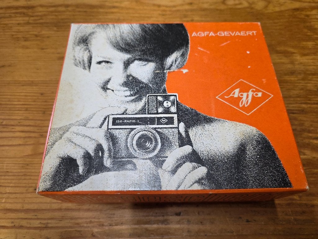 Vintage Agfa-Gevaert Flitsgeschenk ISO-Rapid I camera, Ophalen of Verzenden, Zo goed als nieuw, Compact, Overige Merken
