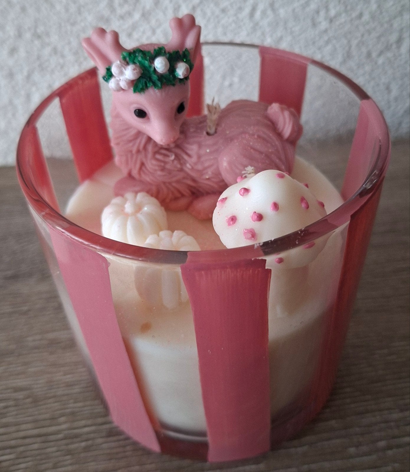 Kaars, Ophalen, Nieuw, Glas, Roze