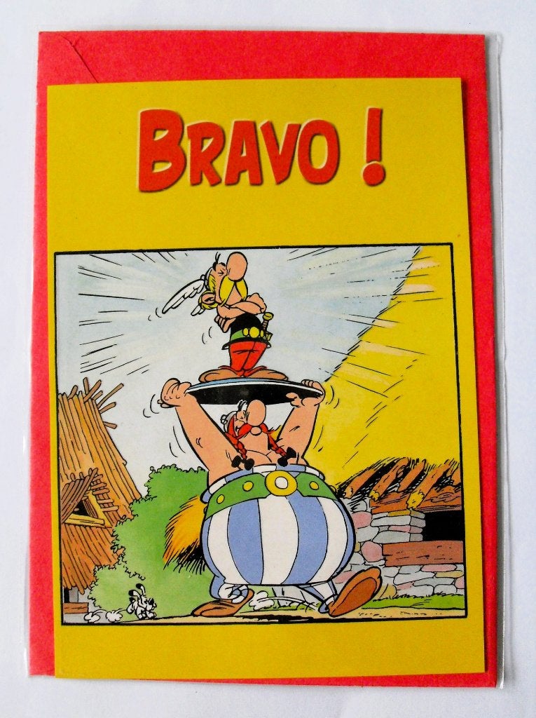 Asterix en Obelix kaart Wenskaart Postkaart, Ophalen of Verzenden, Asterix en Obelix, Zo goed als nieuw, Plaatje, Poster of Sticker