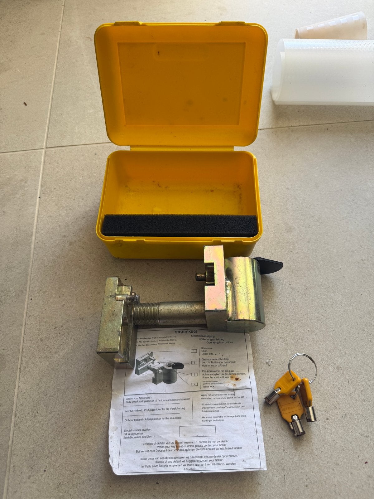 Steady KS-26 Dissel slot voor aanhanger/caravan, Ophalen, Gebruikt