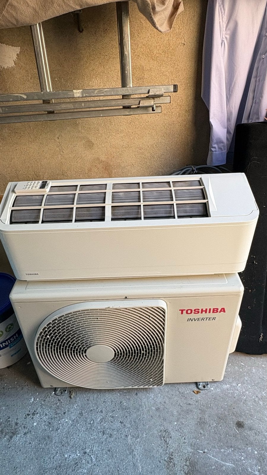 Toshiba Inverter Airco RAS-16J2AVG-E - Koelen en Verwarmen, Witgoed en Apparatuur, Airco's, Ophalen, Gebruikt, 3 snelheden of meer