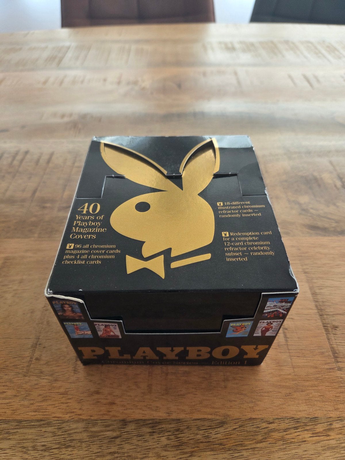 Playboy Chromium Cover Card Series Edition 1 1994, Ophalen of Verzenden, Zo goed als nieuw, Meerdere kaarten, Foil