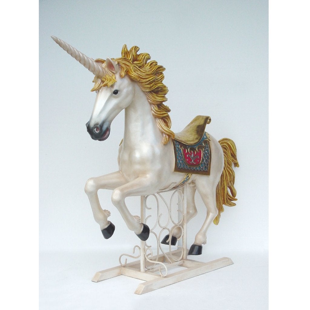 Unicorn on Base – Paard beeld lengte 190 cm, Verzamelen, Dierenverzamelingen, Ophalen, Nieuw, Overige soorten, Overige typen