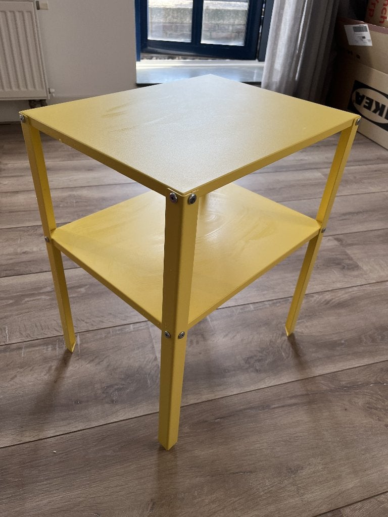 IKEA bed side table YELLOW, Ophalen, Modern minimalist, Minder dan 50 cm, Zo goed als nieuw