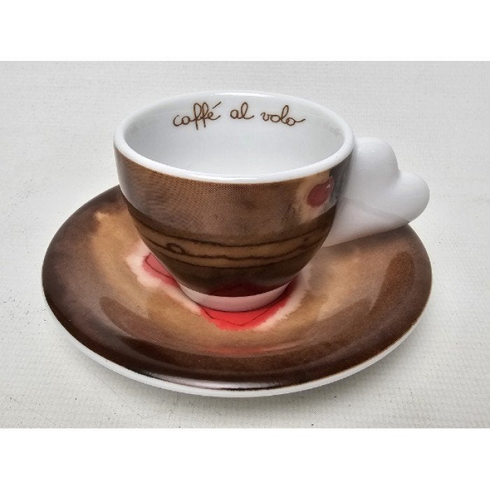 # Thun Caffe Al Volo Espresso Kop Schotel model 1, Gebruikt, Ophalen of Verzenden, Overige stijlen, Kop(pen) en/of Schotel(s)