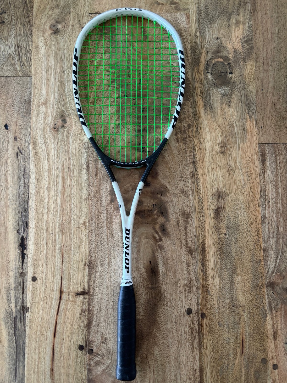 Dunlop Pro Squash Racket met Tecnifibre bespanning, Sport en Fitness, Squash, Ophalen of Verzenden, Gebruikt