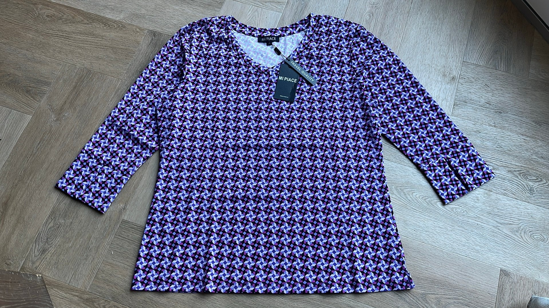 Dames shirt maat XL Mi Piace, Kleding | Dames, Paars, Maat 46/48 (XL) of groter, Nieuw, Ophalen of Verzenden