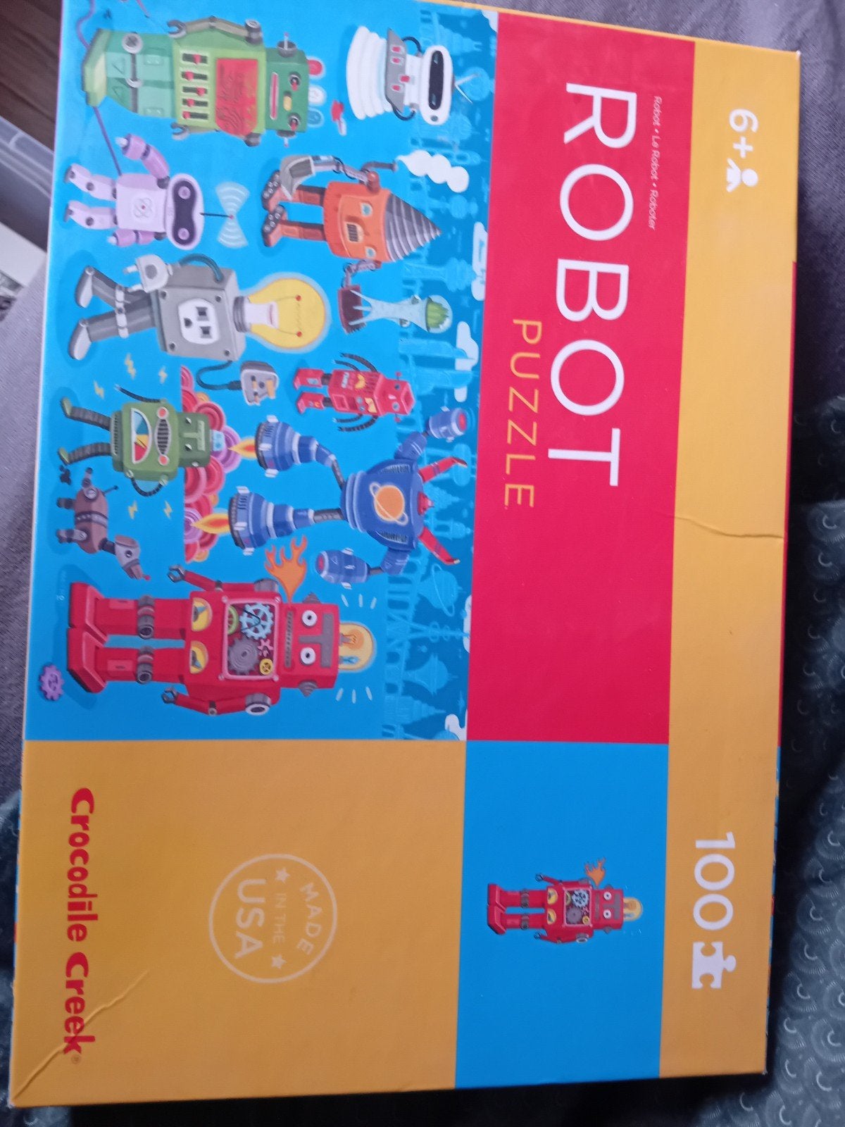 Robot Puzzel 100 stukjes - Crocodile Creek, Kinderen en Baby's, Ophalen, Meer dan 50 stukjes, Zo goed als nieuw, 6 jaar of ouder