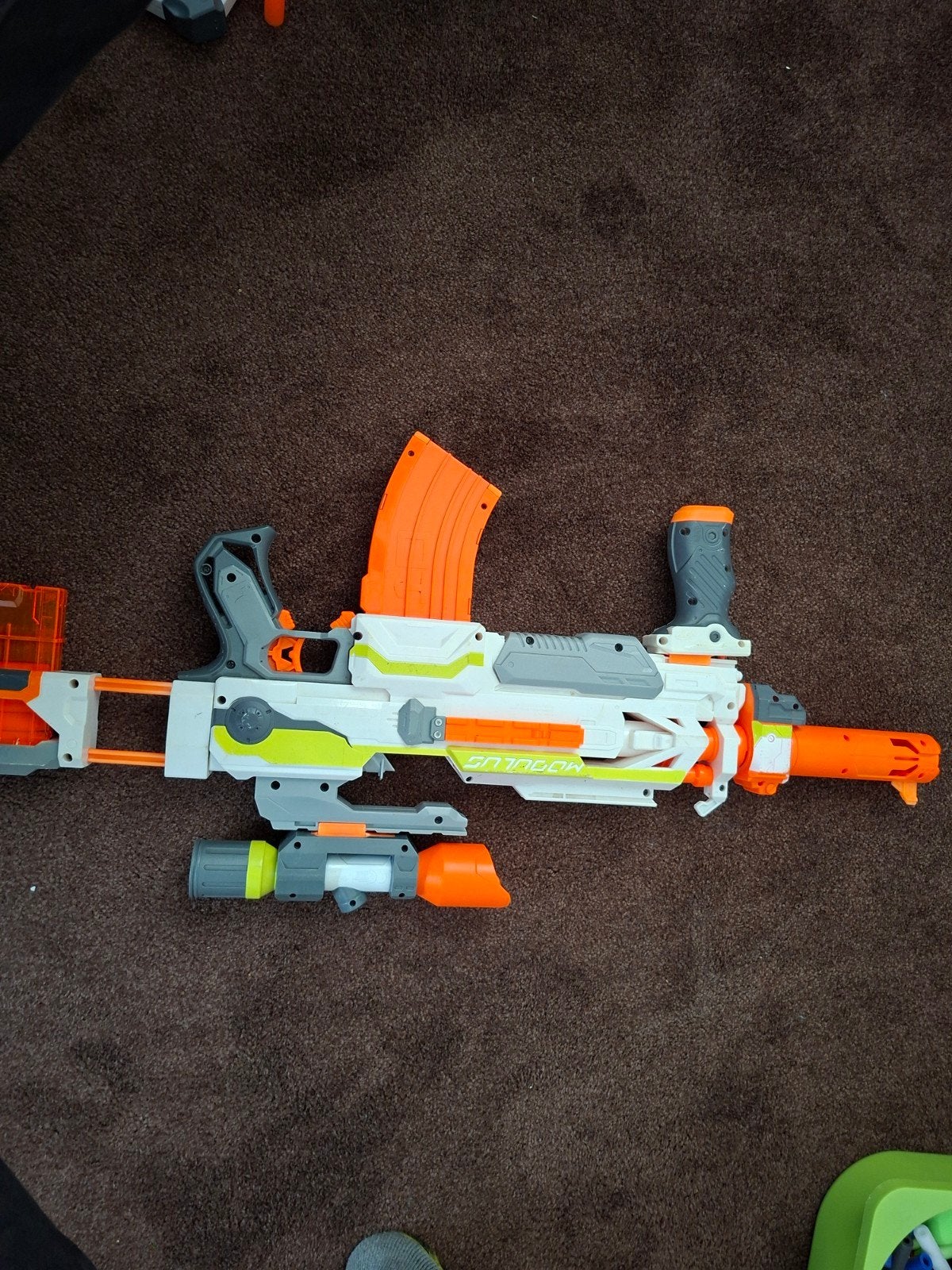 Nerf Modulus Blaster met magazijn en accessoires, Kinderen en Baby's, Speelgoed | Buiten | Actiespeelgoed, Ophalen, Gebruikt