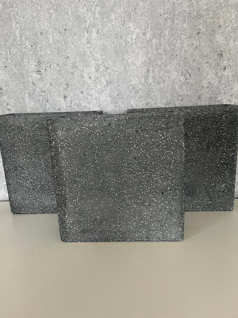 3 granieten bloembakken, Overige kleuren, Aardewerk of Porselein, Ophalen of Verzenden, Zo goed als nieuw