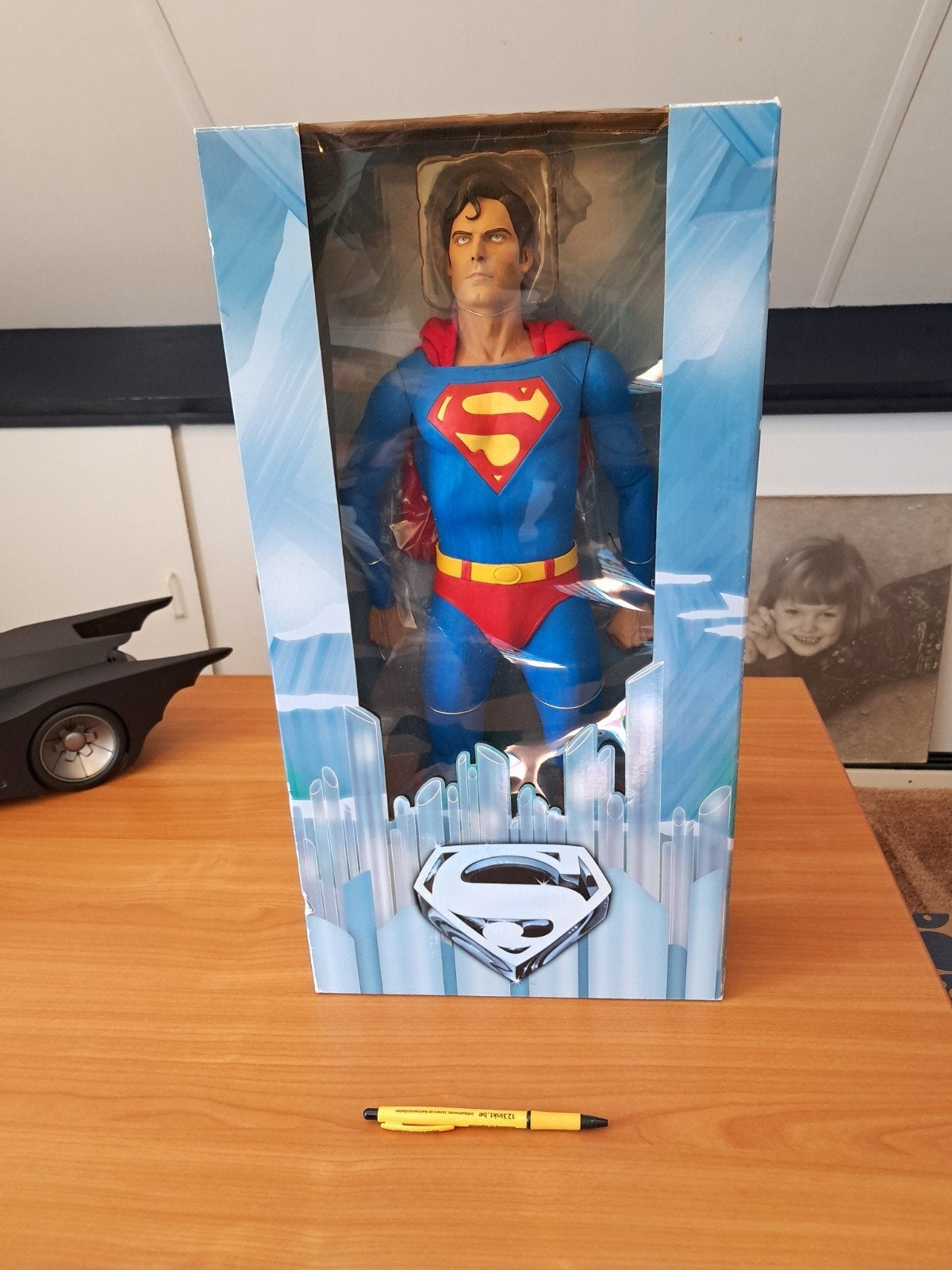 NECA 1/4 Superman 46cm Christopher Reeve Superman The Movie, Ophalen, Eu, Actiefiguur of Pop, Eu