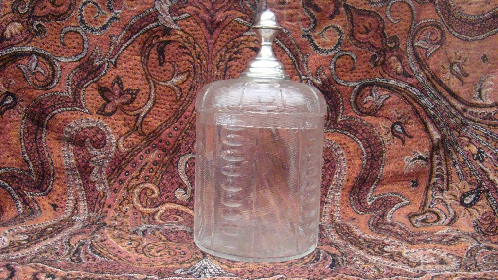 Glazenpot met zilveren dop, Ophalen of Verzenden