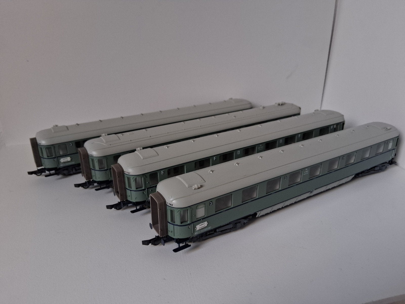 Roco NS Plan D rijtuigen turquoise, Gelijkstroom, Wagon, Ophalen of Verzenden, Roco