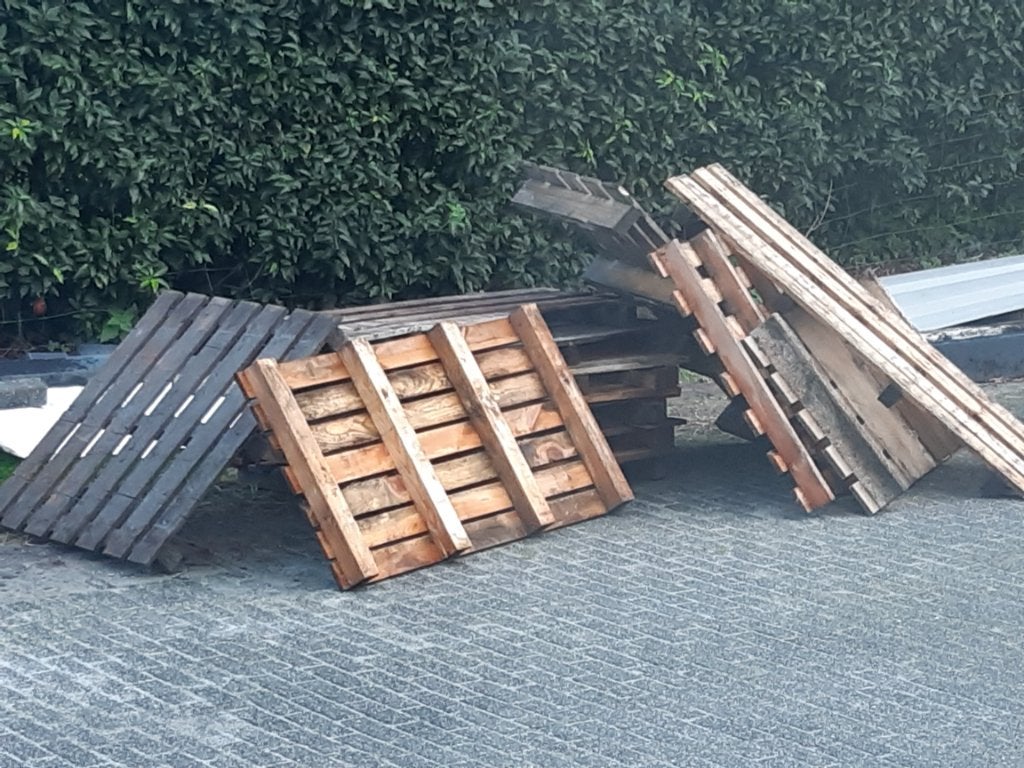 Pallets gratis brandhout klushout haardhout, Ophalen, Gebruikt, Pallet, Minder dan 200 cm