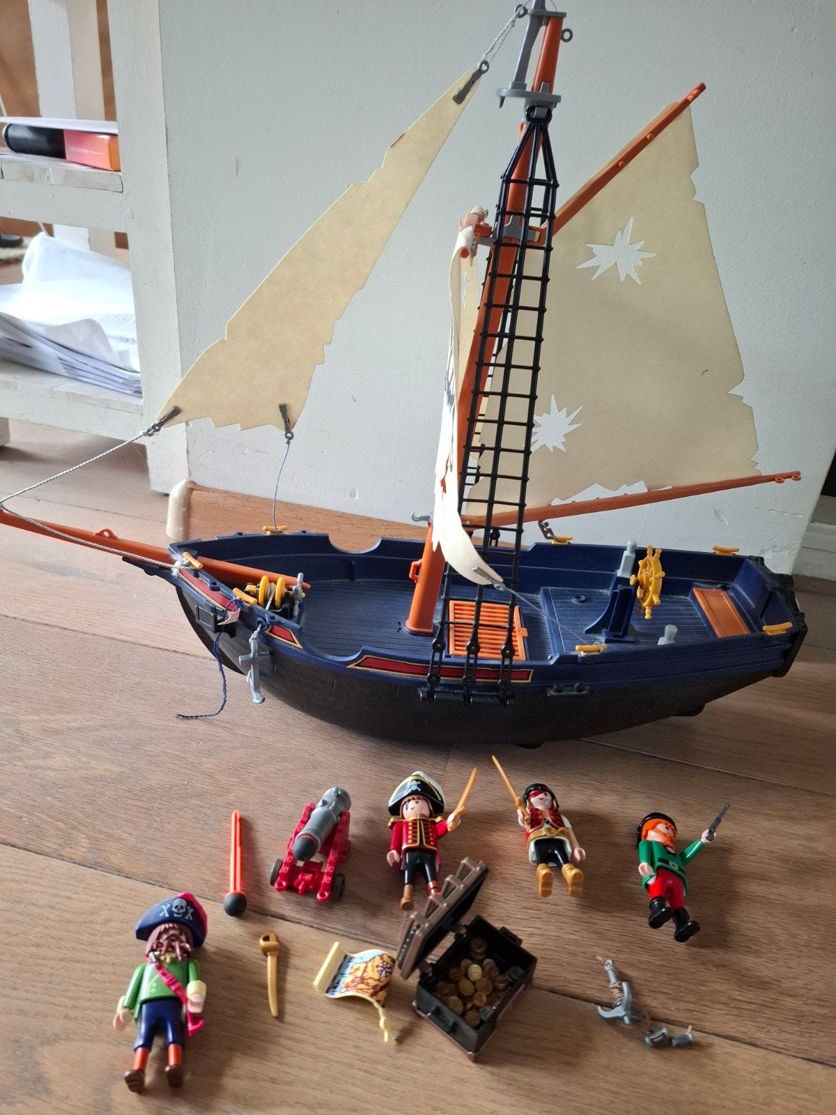 Playmobil Piratenschip met extra accessoires, Ophalen, Zo goed als nieuw, Jongen of Meisje