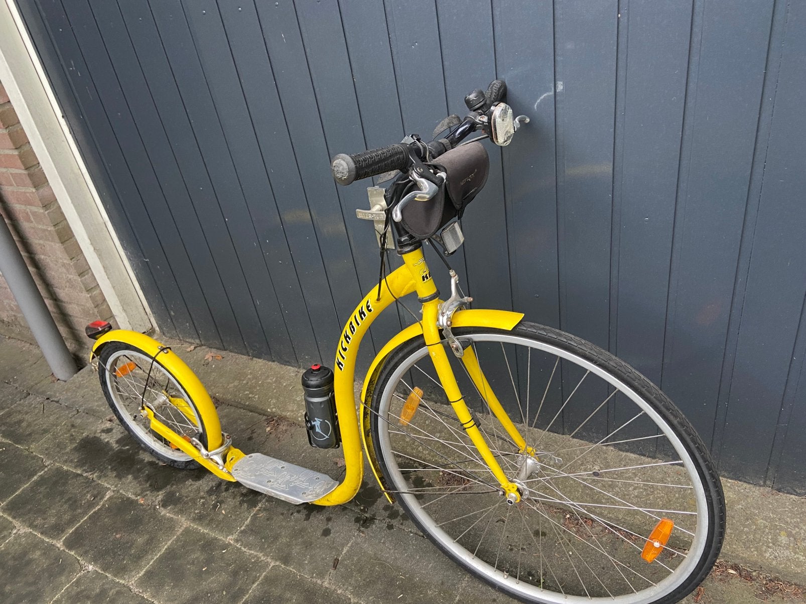 Gele Kickbike step, Fietsen en Brommers, Ophalen of Verzenden, Gebruikt, Kickbike