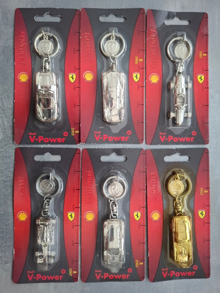 Ferrari sleutelhanger set (Shell), Verzamelen, Ophalen of Verzenden, Nieuw, Overige typen