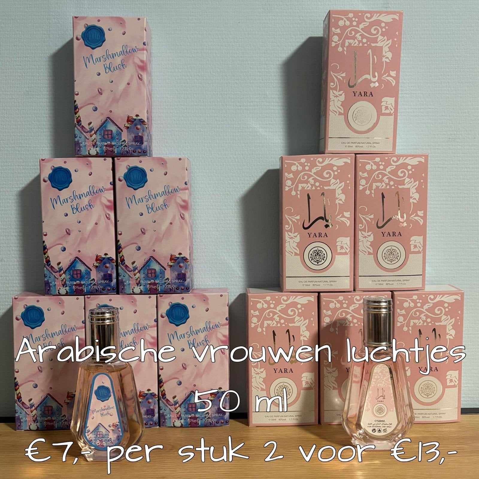 Nieuwe Arabische vrouwen luchtjes - Marshmallow Blush & Yara, Ophalen of Verzenden, Nieuw