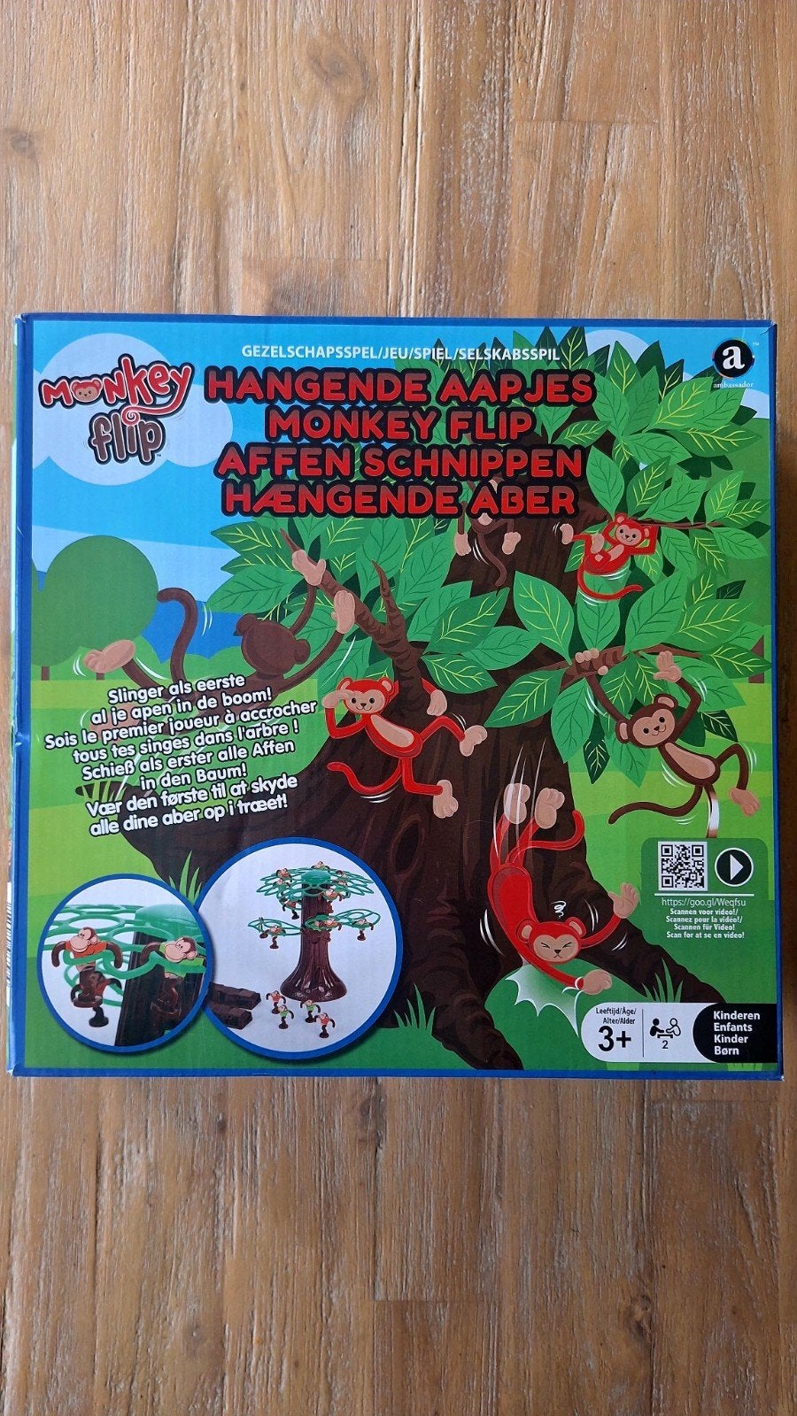 Monkey Flip Gezelschapsspel van Ambassador, Een of twee spelers, Ophalen of Verzenden, Gebruikt, Ambassador