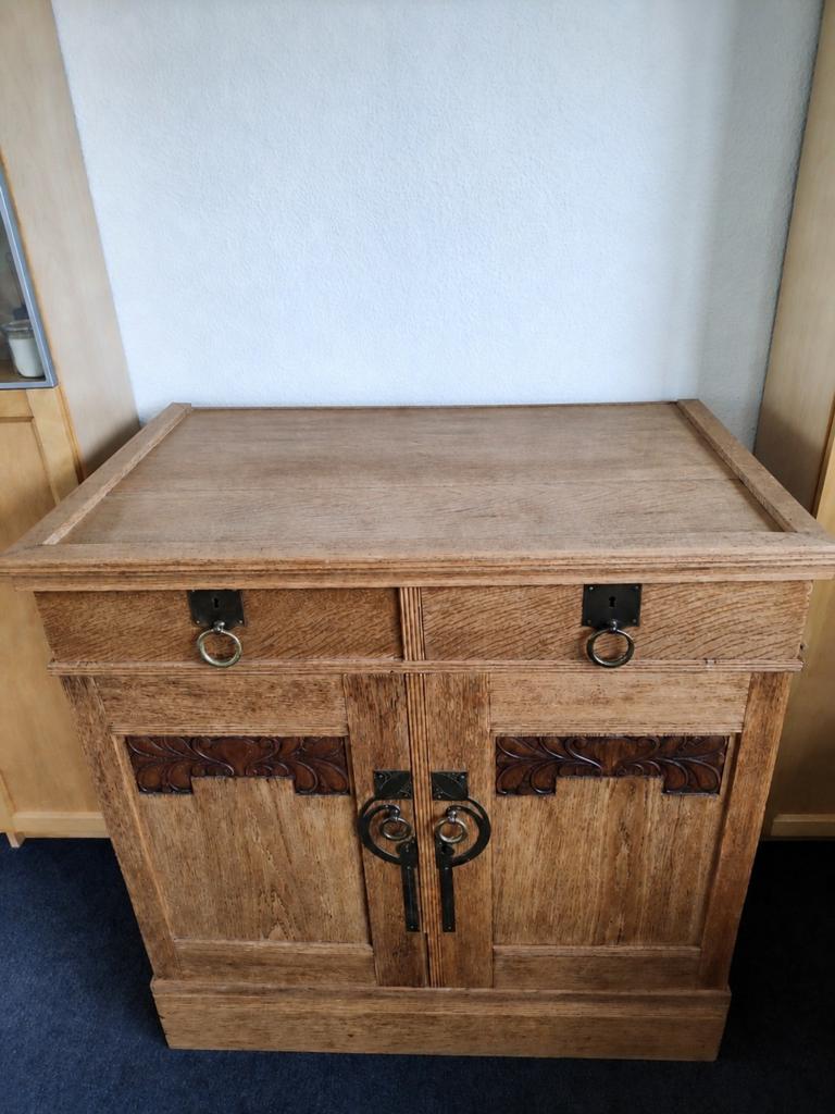 Te koop mooie kast eikenhout., Ophalen, Gebruikt, 50 tot 100 cm, Eikenhout