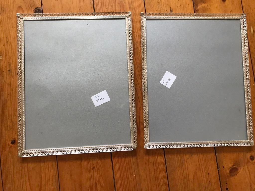 2 vintage fotolijsten,lijstjes,30x24,jyden, Antiek en Kunst, Ophalen of Verzenden