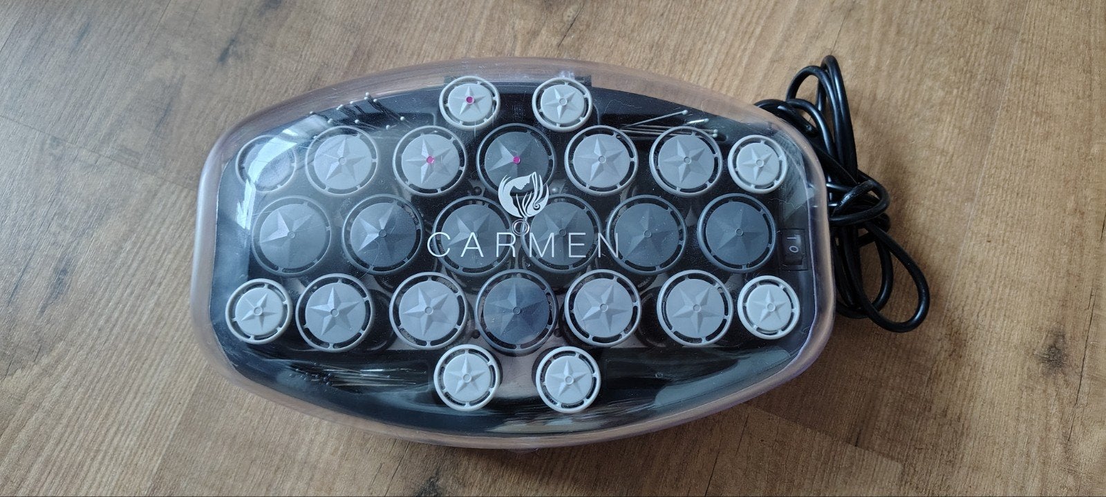Carmen krulset - Pro C5040 - 24 rollers met clips, Ophalen, Gebruikt, Krultang of Stijltang