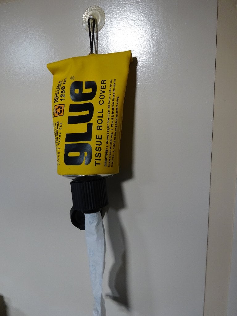 keukenrolhouder wc rolhouder toiletrolhouder in tube, Overige typen, Ophalen of Verzenden, Zo goed als nieuw, Kunststof