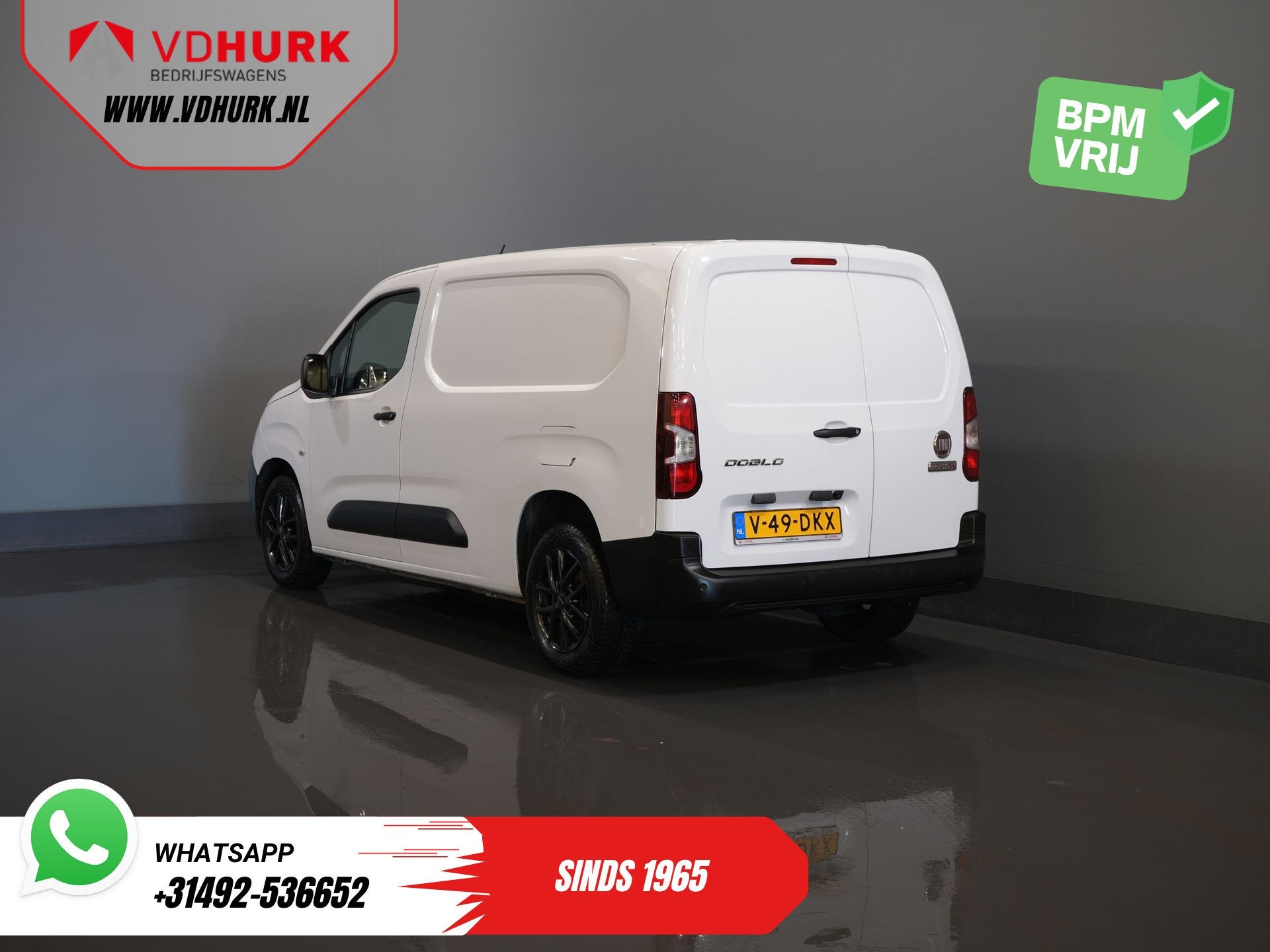 Fiat Doblò 1.5D 130 pk L2 Riem.V.V/ CarPlay/ Navi/ Camera/, Voorwielaandrijving, Stof, Gebruikt, Euro 6