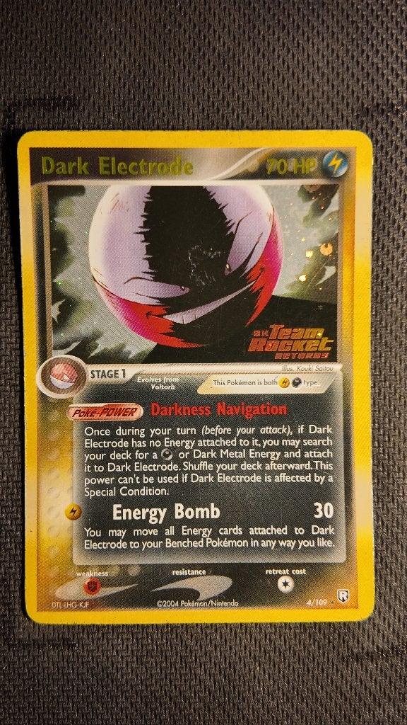 Dark Electrode 4 Team Rocket Returns | Pokemon kaart, Ophalen, Zo goed als nieuw, Losse kaart, Foil