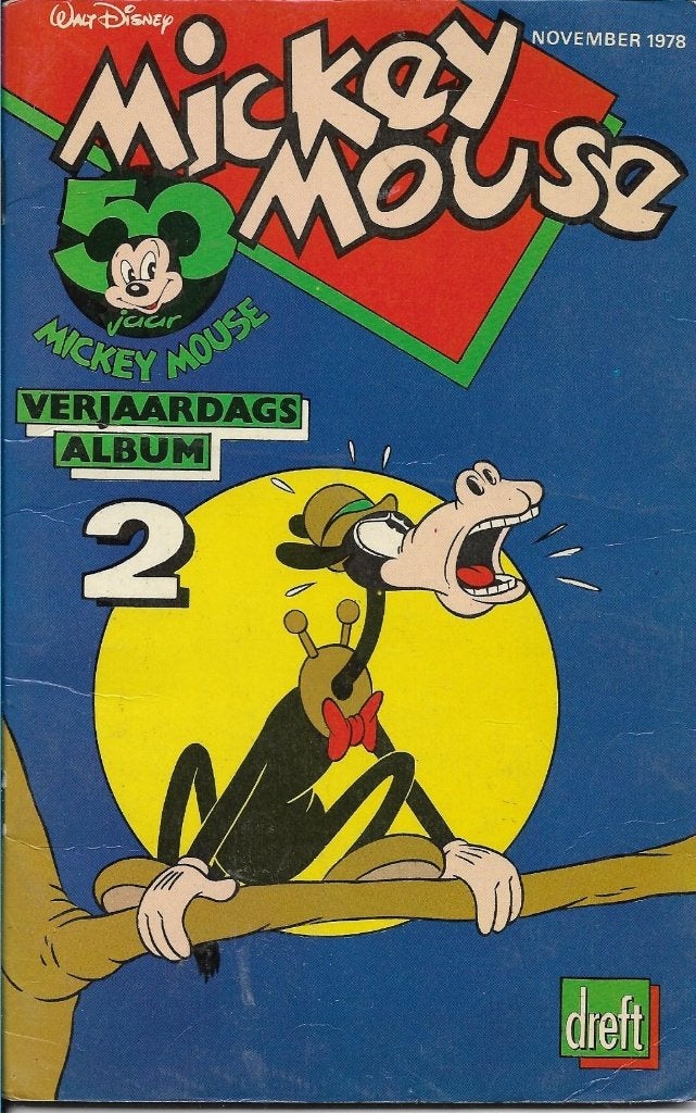 Mickey Mouse - Verjaardagsalbum 2 (Dreft), Boeken, Eén stripboek, Ophalen of Verzenden, Gelezen