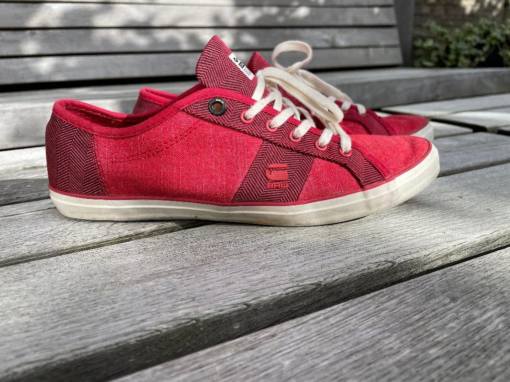 G-star rode gympen sneakers maat 38, Ophalen of Verzenden, Sneakers of Gympen, Zo goed als nieuw, G-star