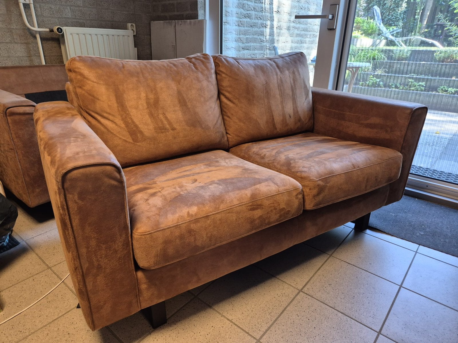2x zitbank (in zeer nette staat), Ophalen, 150 tot 200 cm, Tweepersoons, 75 tot 100 cm
