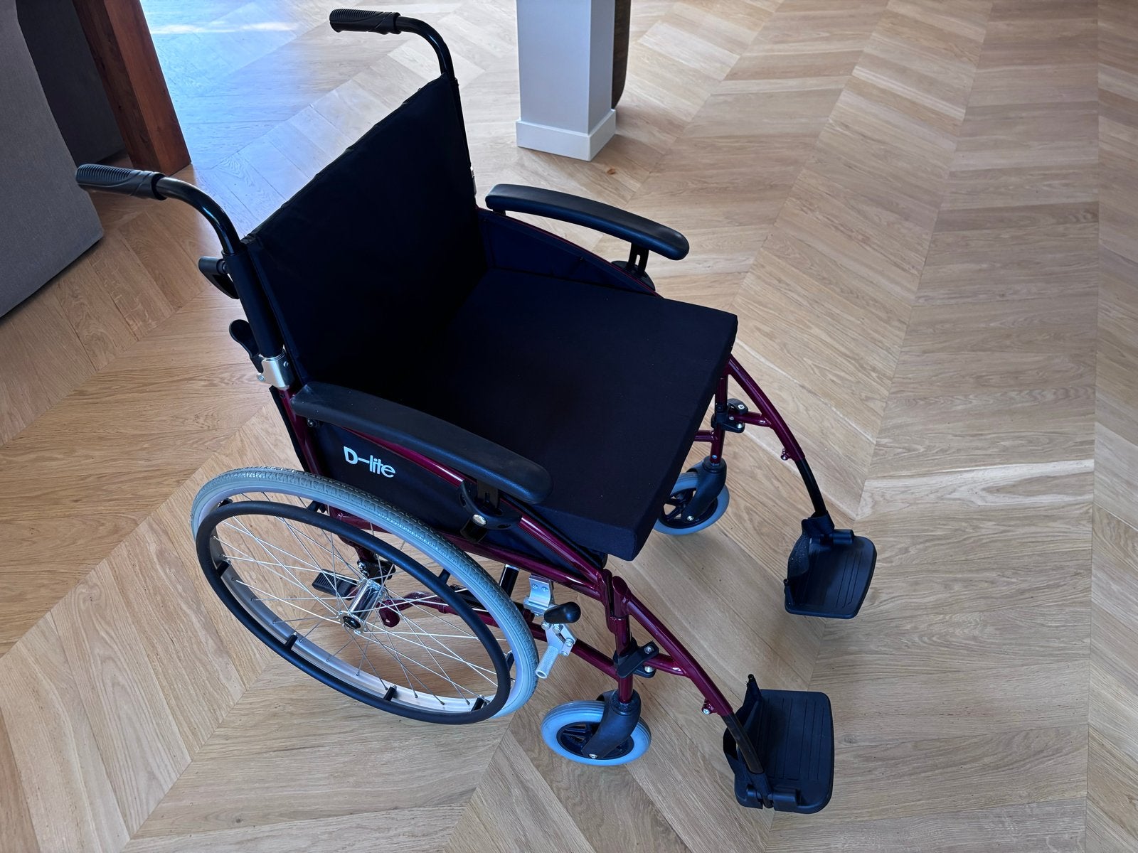Rolstoel opvouwbaar lichtgewicht, Ophalen, Duwrolstoel