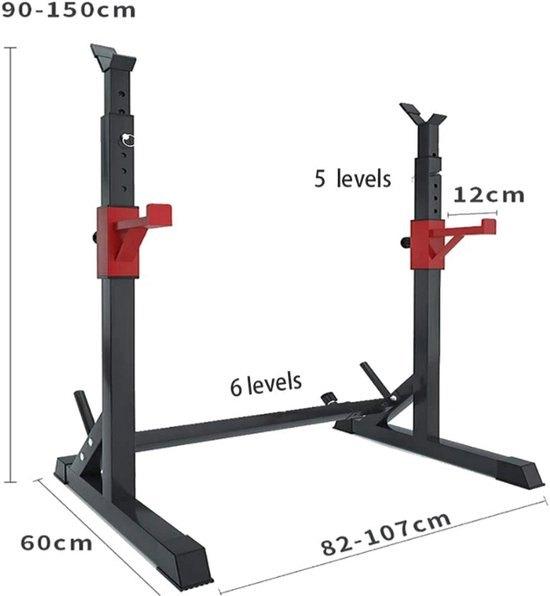 Power Rack - Haltersteunen - Squat Rek - Verstelbaar Squat R, Corvance B.V., Verzenden, Nieuw, Corvancebol@gmail.com