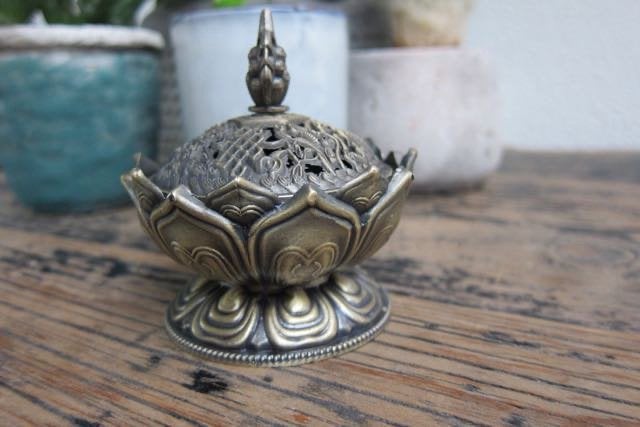 Chinese lotus wierookhouder chinees wierook brander, Overige materialen, Verburgt Vintage, Nieuw, Ophalen of Verzenden