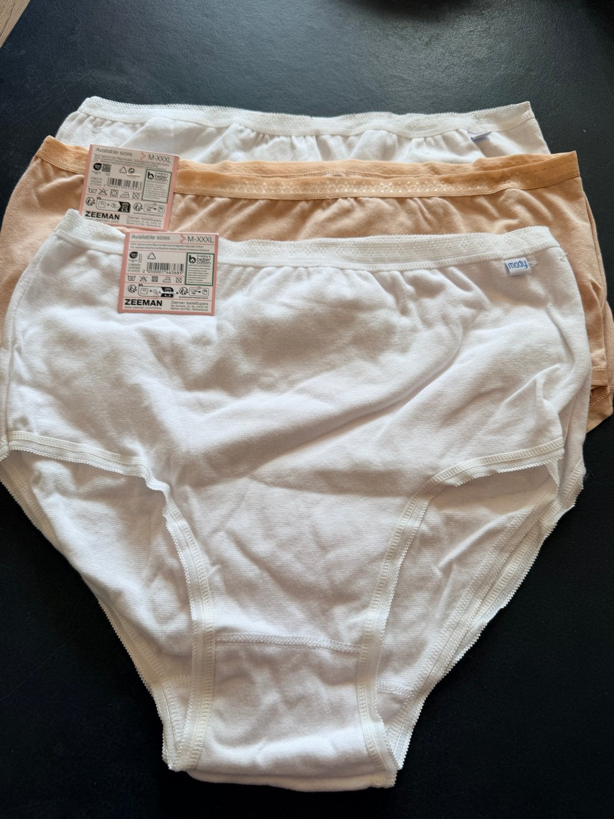 Nieuwe Zeeman Maxi Slips - 2x XXL en 2x XXXL, Ophalen of Verzenden, Wit, Slip