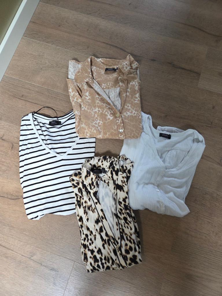 Yesta shirts maat 44/46, Ophalen of Verzenden, Zo goed als nieuw, Maat 42/44 (L), Korte mouw