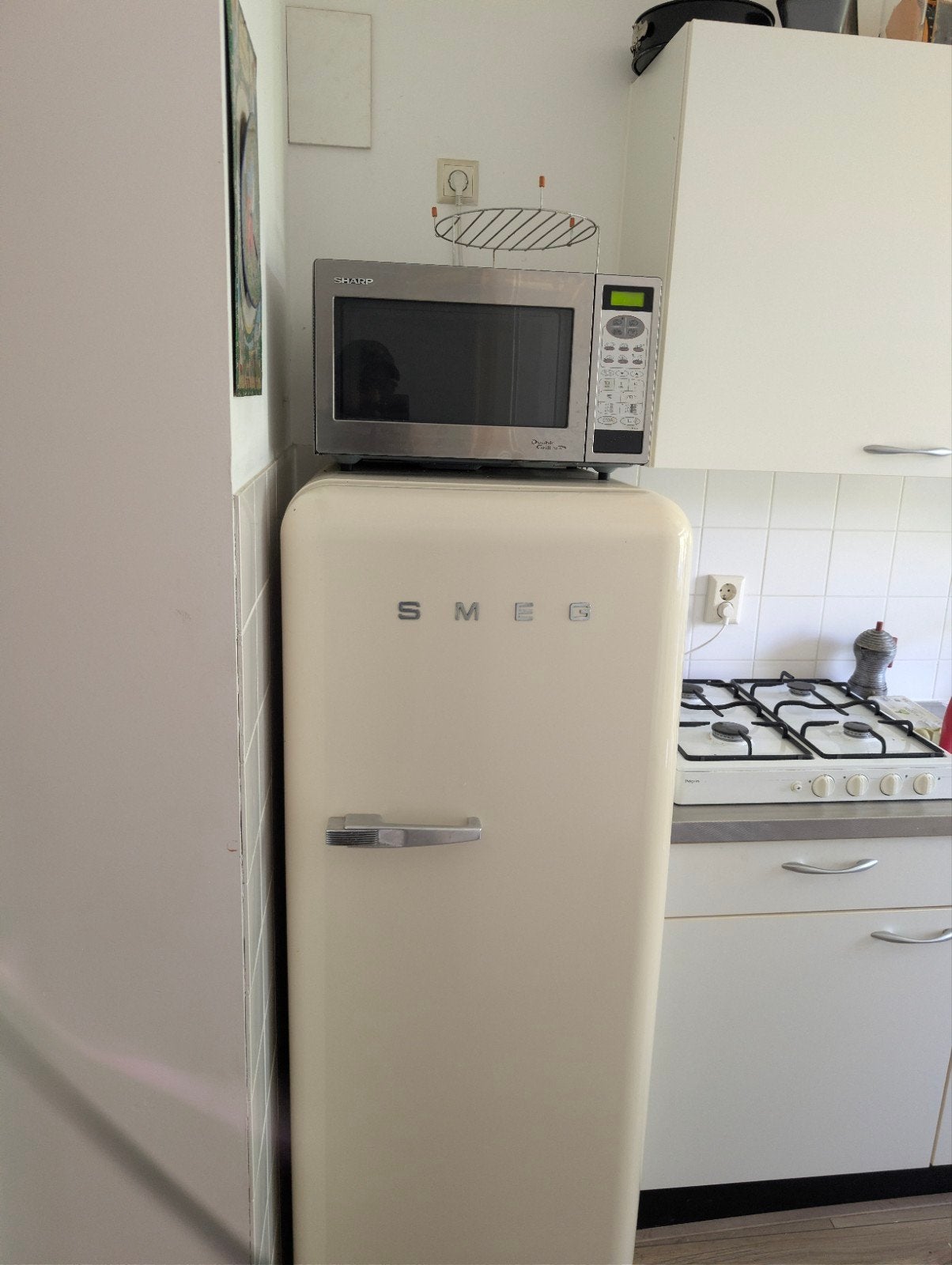 Vintage Smeg koelkast - koelgedeelte werkt perfect, Witgoed en Apparatuur, Koelkasten en IJskasten, Gebruikt, 200 liter of meer