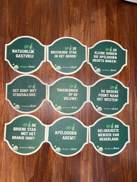 Grolsch bierviltjes, Ophalen of Verzenden, Gebruikt, Viltje(s), Grolsch