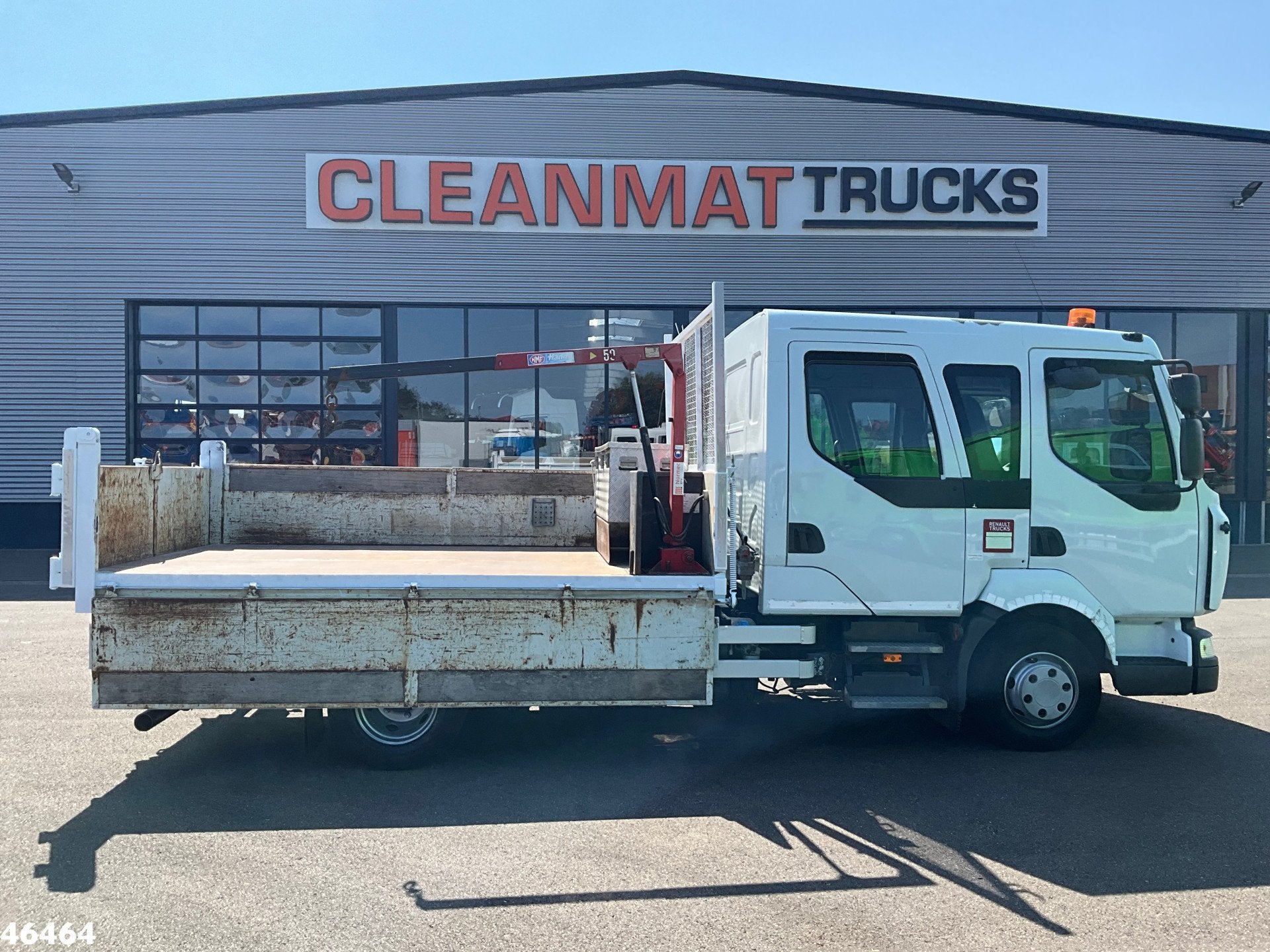 Renault Midlum 180 Kipper HMF laadkraan Just 135.435 km!, Euro 5, Renault, 6 stoelen, 185 pk