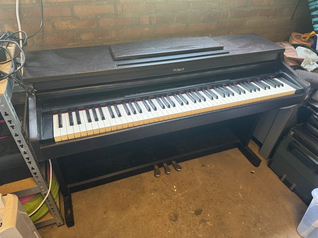 Elektrische piano - HP-3e Roland digital piano, Ophalen, Gebruikt, Bruin, Digitaal
